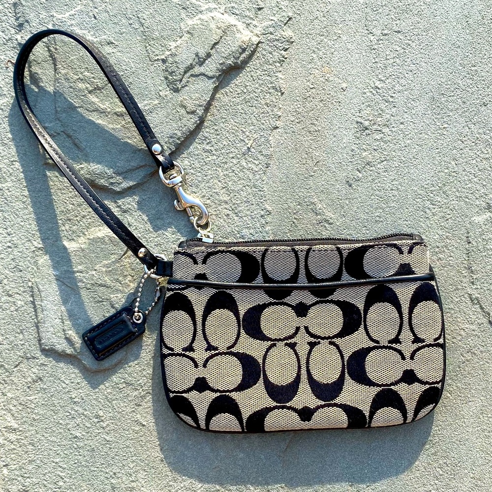 Coach Wristlet in the Signature Design